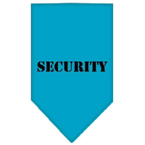 Security Screen Print Bandana Turquoise Large